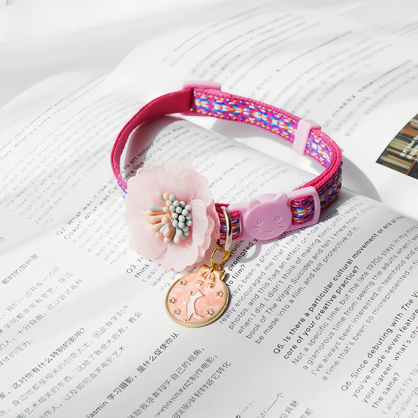 Colorful Floral Cat Collar (Buy Two Get One Free)