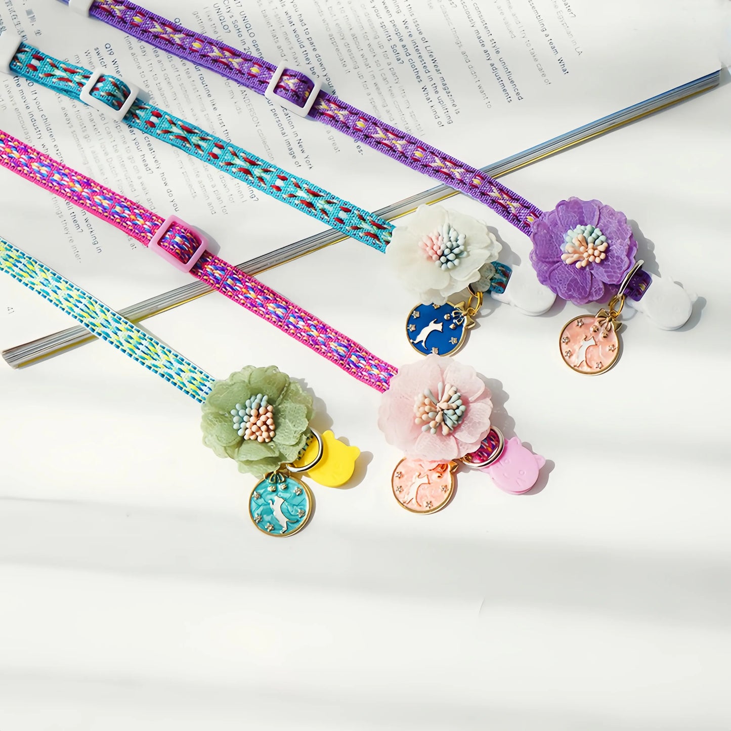 Colorful Floral Cat Collar (Buy Two Get One Free)